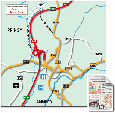 plan de Pringy - Haute Savoie